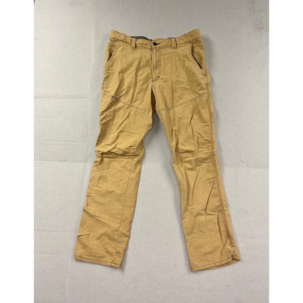 Wrangler All Terrain Men's Khaki Chino Pants Casual Work Trousers 34x32